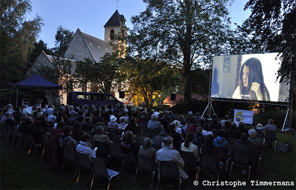 Projection en plein air